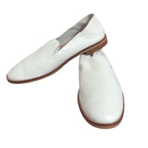 Seaport Levy Convertible Leather Loafers Women's Size 9 M White Flats